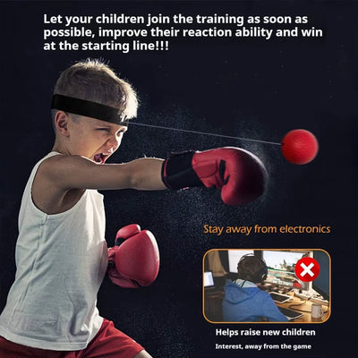 Boxing Speed Ball Head-Mounted PU Punch Ball MMA Sanda Training Hand Eye Reaction Gym Sandbag Muay Thai Boxeo Fitness Equipment