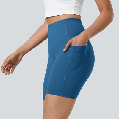Halara Ultrasculpt Socinched High Waisted Tummy Control Side Pocket Shaping Training Biker Shorts #Outdoorfun