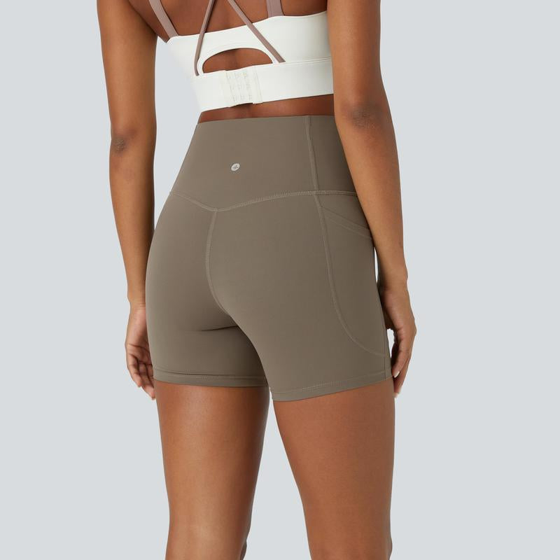 Halara Ultrasculpt Socinched High Waisted Tummy Control Side Pocket Shaping Training Biker Shorts #Outdoorfun