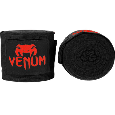 Venum Kontact Boxing Hand Wraps - Black/Red - 2.5M (98 In)