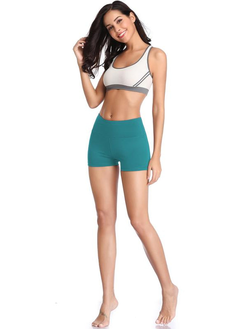 CADMUS Outdoorfun Women'S Stretch Fitness Running Shorts with Pocket Quick Dry Breathable Comfortable