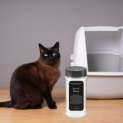 Highly Scented Pet Litter Deodorizer, Bed, Carpet, and Upholstery, 16Oz/450G, Woodland Purrfection Whisker Fresh Sacred Paws Pet Cat