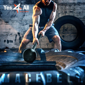 Steel Mace Bell for Strength Training, Shoulder, Grips & Forearms Workouts - Weight Available: 5, 7, 10, 15, 20, 25, 30 Lbs