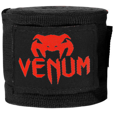 Venum Kontact Boxing Hand Wraps - Black/Red - 2.5M (98 In)