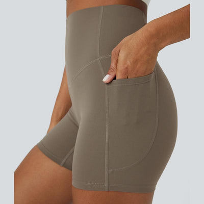 Halara Ultrasculpt Socinched High Waisted Tummy Control Side Pocket Shaping Training Biker Shorts #Outdoorfun