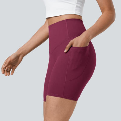 Halara Ultrasculpt Socinched High Waisted Tummy Control Side Pocket Shaping Training Biker Shorts #Outdoorfun