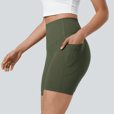 Halara Ultrasculpt Socinched High Waisted Tummy Control Side Pocket Shaping Training Biker Shorts #Outdoorfun